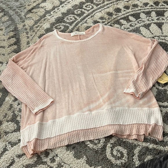 Vintage Havana lightweight sweater, pink, size L NWT! - Picture 1 of 6